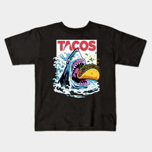 Taco Shark Kids T-Shirt